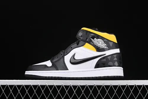 All categories Air Jordan Jordan series basketball shoes Air Jordan 1 Mid Air Jordan 1 Quai 54 Mid (2019) AJ1 Joe 1 China series French streetball four-color mandarin duck CJ9219-001
